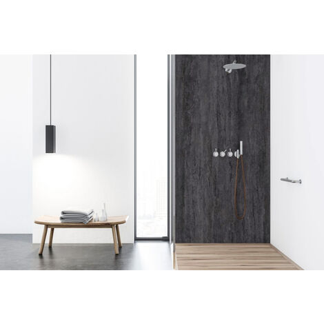 Roth – Panneau mural de douche en aluminium composite 100 x 210 cm – Étanchéité optimale – Résistance aux températures de -50 °C à +80 °C - MAT 100 X