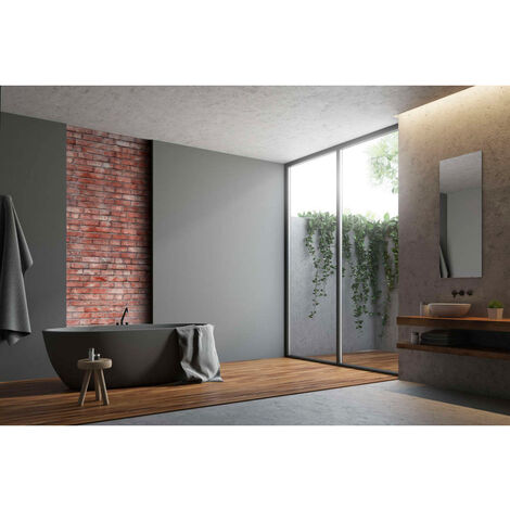 Roth – Panneau mural de douche en aluminium composite 100 x 255 cm – Étanchéité optimale – Résistance aux températures – Installation rapide