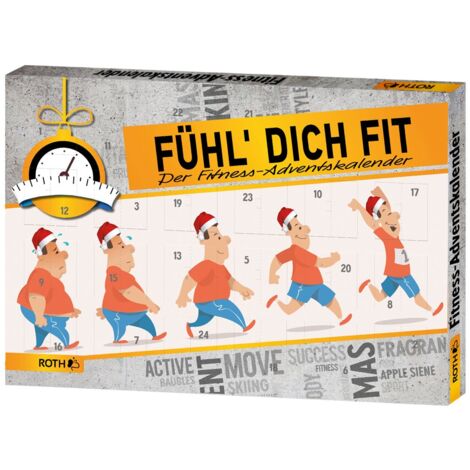Roth r80245 fuehl Dich Fit di Calendario dell' Avvento Calendario dell' Avvento, Disponibile in Diversi Materiali, Multicolore, 50 x 35 x 4 cm