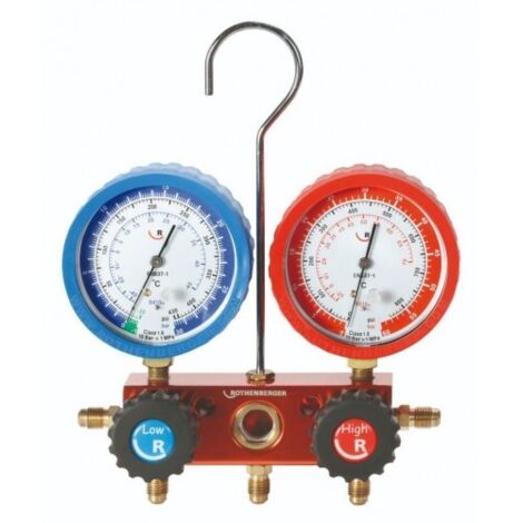 ROTHENBERGER 170600 - Kit manometrico 2 vias 3 mangueras