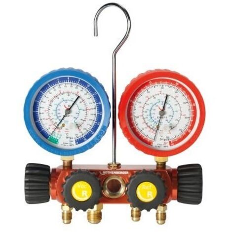 ROTHENBERGER 170608 - Kit manometrico 4 vias + manguera plus r410a