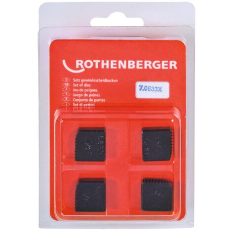 ROTHENBERGER 4x SC Schneidbacken BSPT R 1/2&quot - 070833X