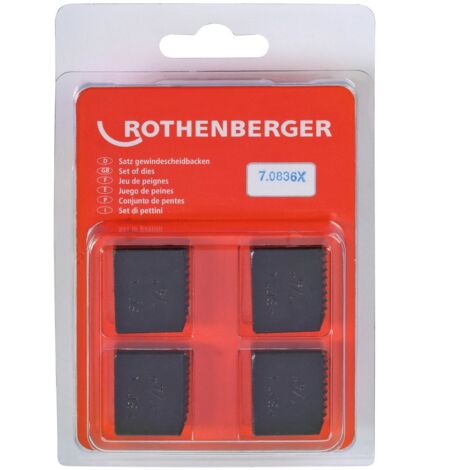ROTHENBERGER 4x SC Schneidbacken BSPT R 1.1/4&quot - 070836X