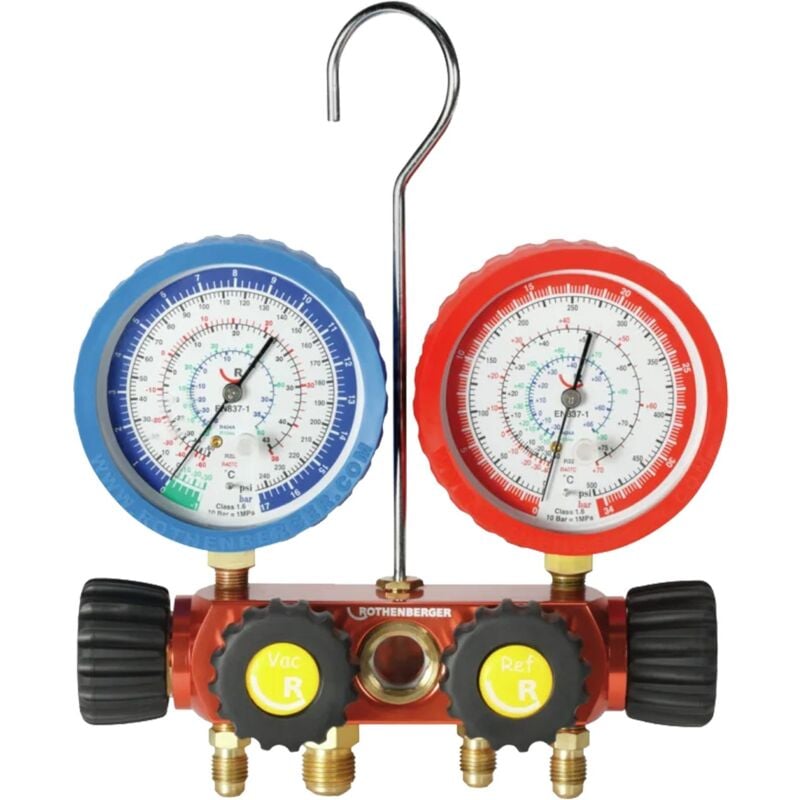 Rothenberger - Aide-monteur analogique 4 voies R410A-R32 - 1000001427
