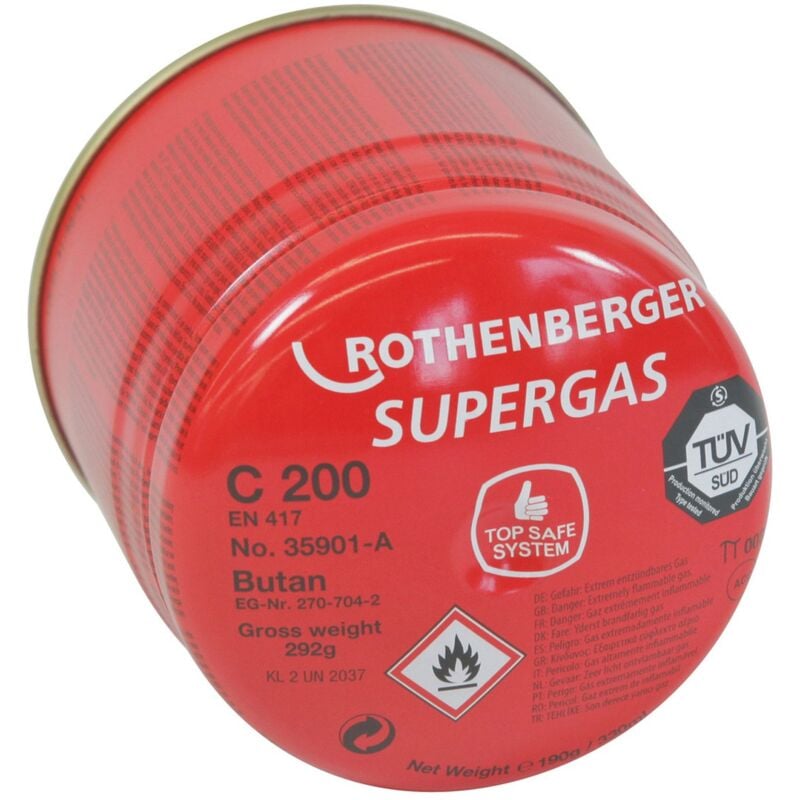 Image of Rothenberger - Gaskartusche C200 a mit Sicherheitssystem - 035901-A