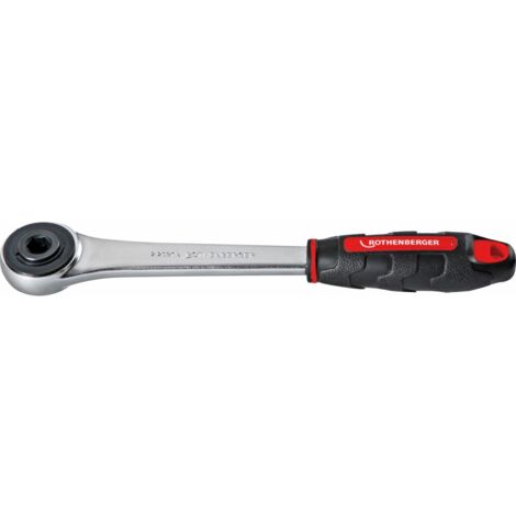 ROTHENBERGER Clé à cliquet, 1/2", R/L, 4 pans, sans insert - 27180