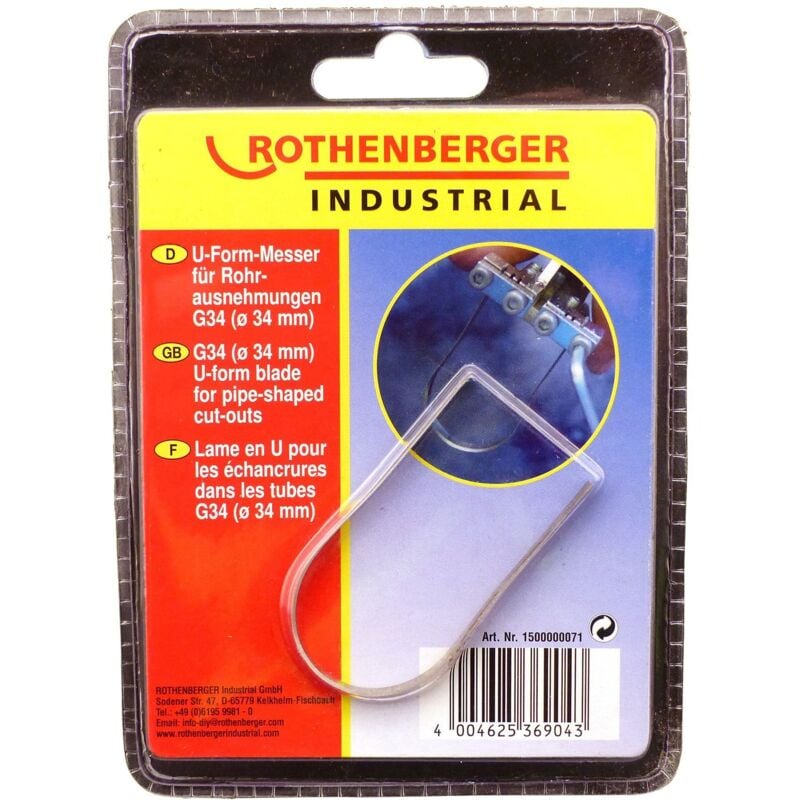 Rothenberger - Couteau industriel pour tube jusqu'à d=34mm - 1500000071