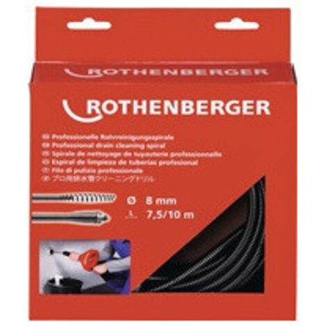 ROTHENBERGER Espiral, 8mm con acoplamiento y núcleo - 72425