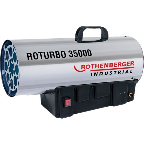 ROTHENBERGER Industrial Heizkanone ROTURBO 35000 mit Piezo inkl. Schlauch &amp Regler - 1500000363