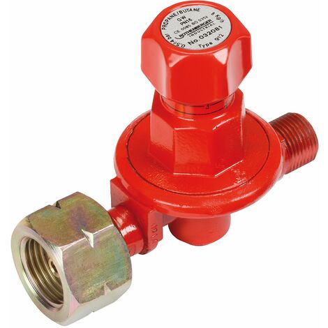 Rothenberger Industrial - Propanregler - stufenlos regelbar 0,5-4 bar W21, 8x1/14"L / G 3/8 "L - 032081E