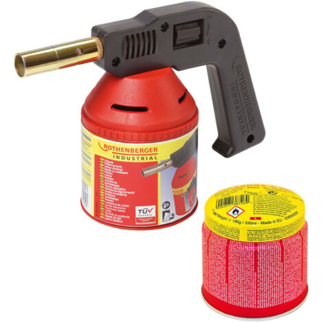 ROTHENBERGER Industrial RoFlame Premium Lötlampe 1.750 °C inkl. 1x C200 Kartusche 330 ml mit ILL System - 1500004629