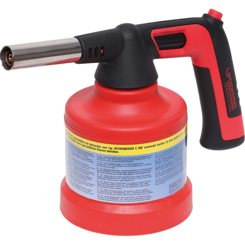 ROTHENBERGER Industrial RS 200 Lampe à souder piézo Brûleur 180° rotation FT 800°C / AT 650°C - 1500004679