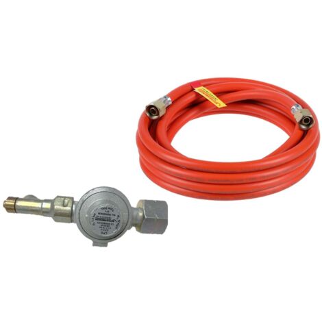 ROTHENBERGER Industrial Set Gasdruckregler 1,5 bar mit 5 m Propangasschlauch  12 kg/h  Schlauchbruchsicherung  Abgangsgewinde 3/8&quot - 1500005428