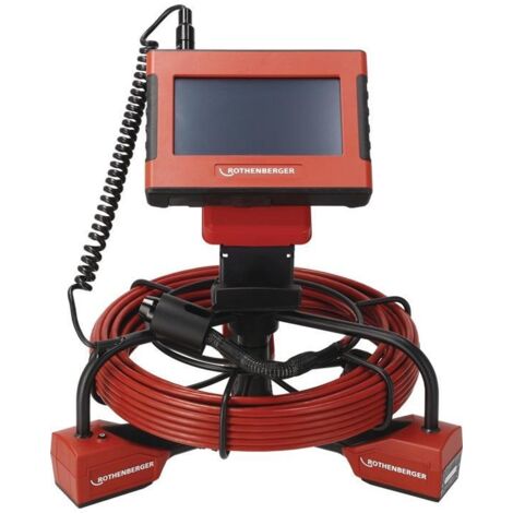 ROTHENBERGER Inspektionskamera ROCAM MINI HD und Modul 20/16 - CAS Kamerakopf-Ø 20 mmKabellänge 16 m Kabel-Ø 5 mm 2 Ah 40-110 mm