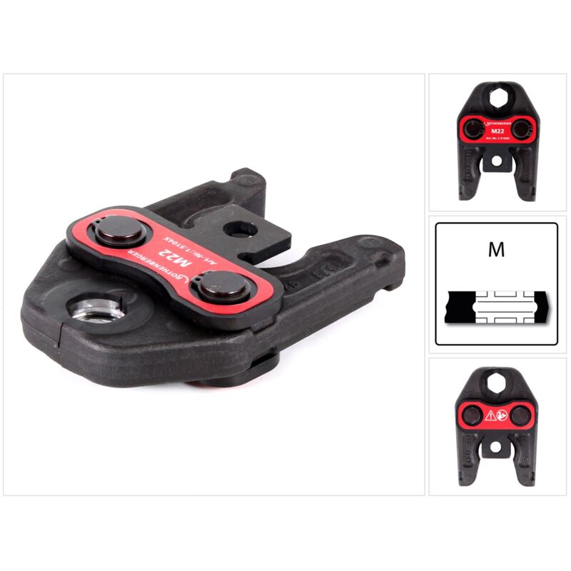 Rothenberger Mâchoire de presse Standard M22 pour machines à presser ROMAX 4000 ( 015104X )