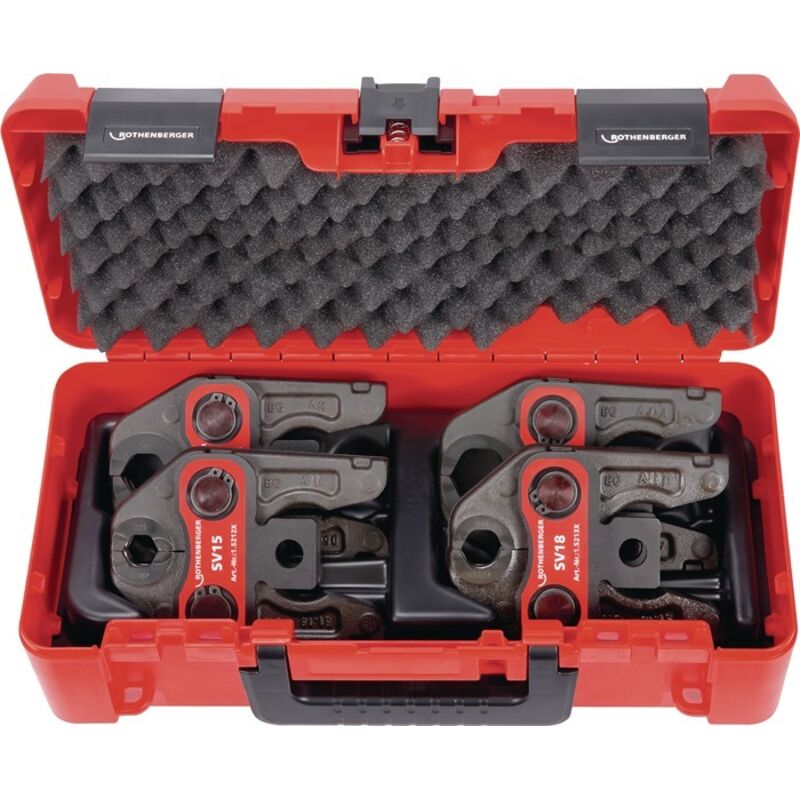 Rothenberger - set de presse à sertir standard M15 - 18 - 22 - 28 mm 015062X W410572