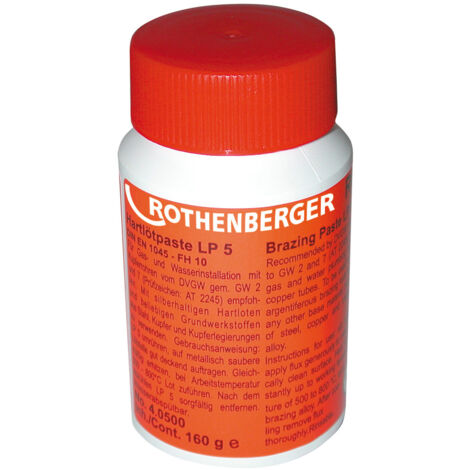 ROTHENBERGER Pâte à braser LP5 selon DIN 29454, 160g - 40500