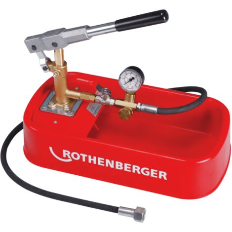 Rothenberger – Pompe d'épreuve pour conduit d'eau – Test d'étanchéité – Performances professionnelles – Facile à transporter
