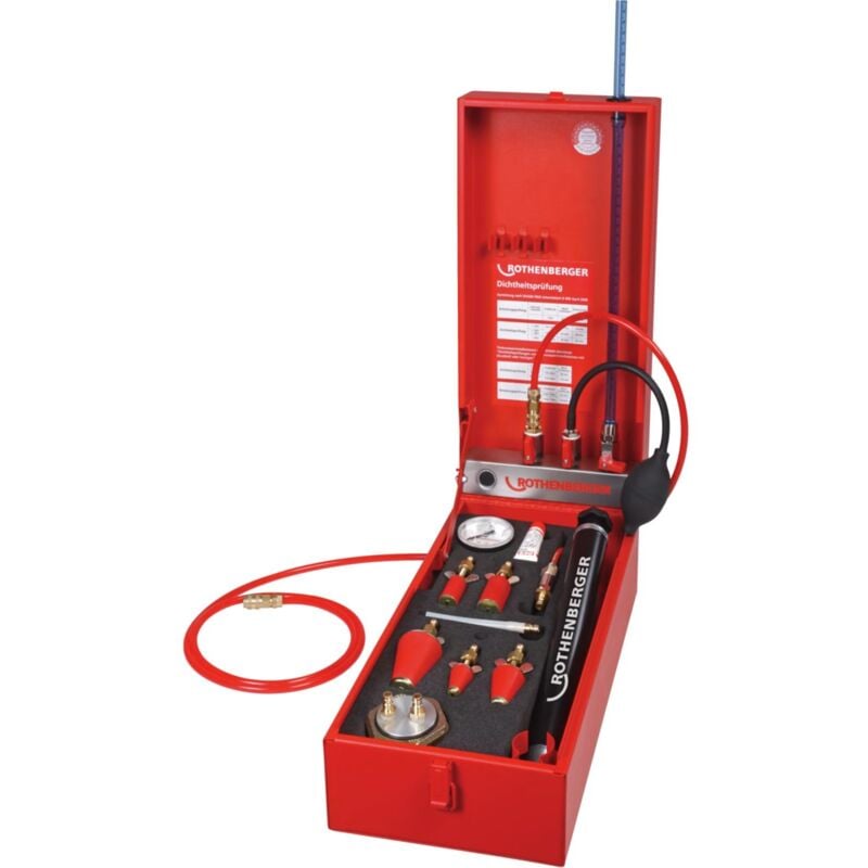 Rothenberger - rotest gw 150/4 Appareil de contrôle d'étanchéité analogique sans capuchon de compteur monotube - 61701