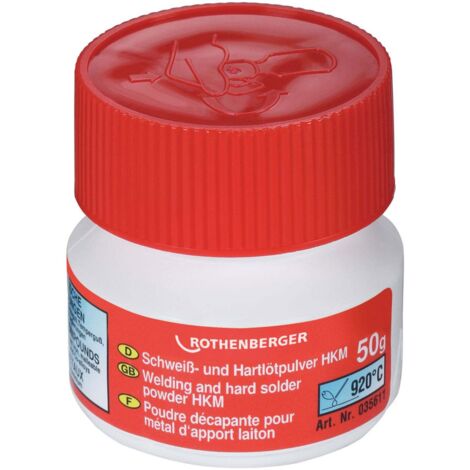ROTHENBERGER Poudre de brasage HKM selon DIN 29454, 50g - 35611
