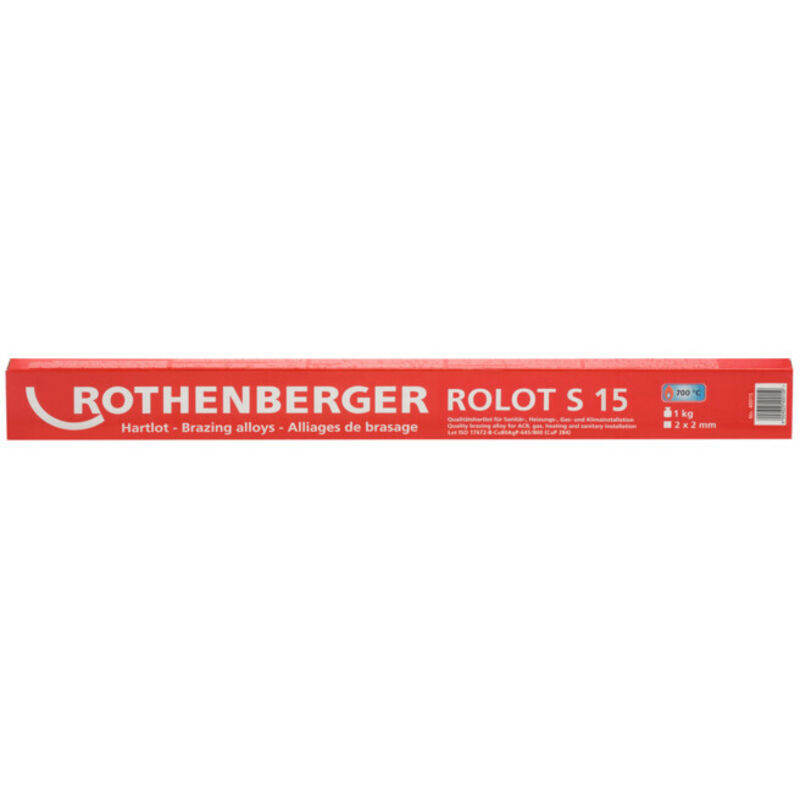 Rothenberger - rolot S15,selon iso 17672, 2x2x500mm, 1kg - 40015