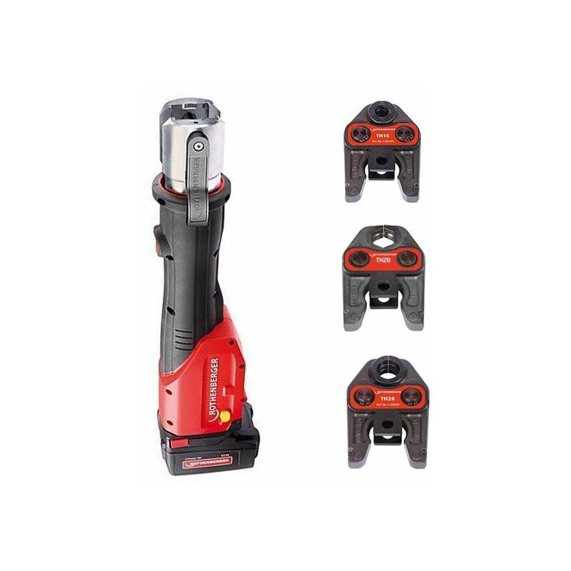 Rothenberger - Pressatrice a Batteria 18V 4Ah Romax 4000 + Ganasce th 16 20 26 - 100001925