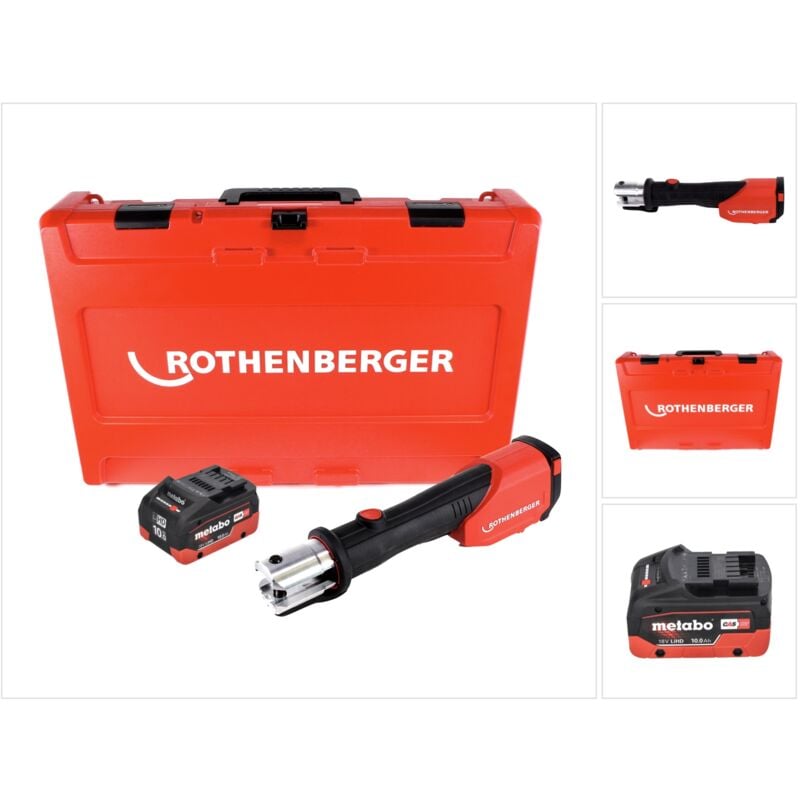 Rothenberger - romax 4000 Sertisseuse sur batterie 18 v électrohydraulique + 1x batterie 10,0 Ah cas + coffret - sans chargeur