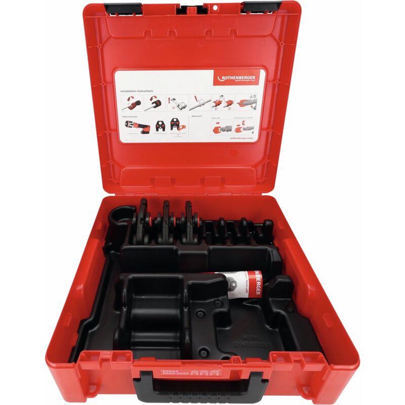 Rothenberger - romax nano Jeu de mâchoires à sertir iJAWs, sv, 15-22-28mm en rocase