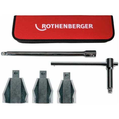 ROTHENBERGER Standhahnmuttern-Set, SW32-47, mit Griff und Verlängerung - 100110