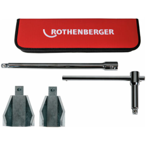 ROTHENBERGER Standhahnmuttern-Set, SW36+47, mit Griff und Verlängerung - 100108