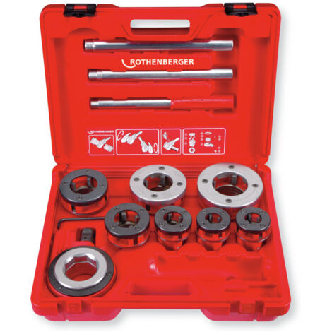 ROTHENBERGER SUPER CUT-Set BSPT R,1/2-2&quot im Koffer - 070892X