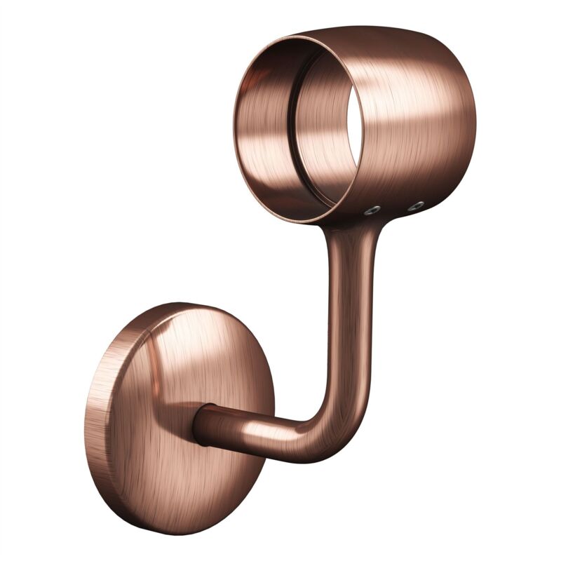 Rothley Antique Copper Modern Staircase Handrail Connecting Wall Bracket 40mm