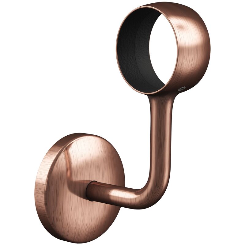 Rothley Antique Copper Modern Bannister Staircase Handrail Wall Bracket 40mm