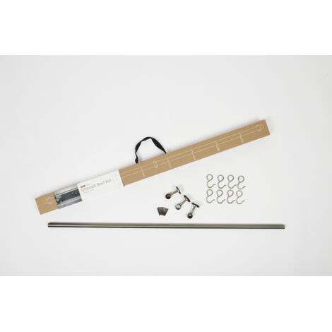 Rothley Easy-Fit Kitchen Utensil Rail Kit Antique Brass 100cm