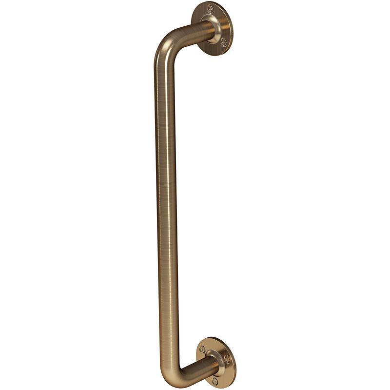 Grab Rail Antique Brass Bathroom Outdoor Support Handle Disability Aid - Brass - Rothley