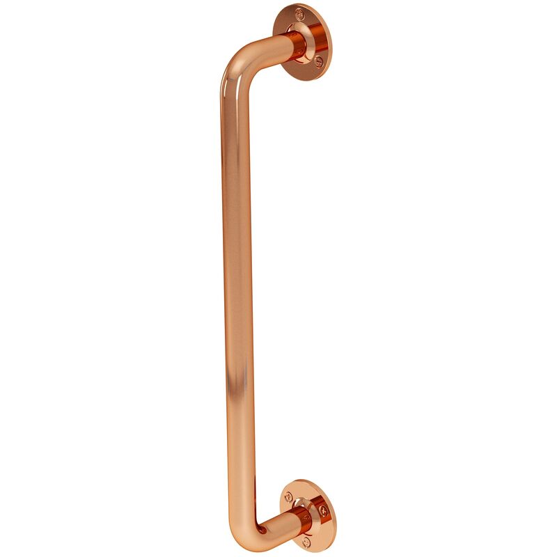 Grab Rail Polished Copper Bathroom Outdoor Support Handle Disability Aid - Copper - Rothley