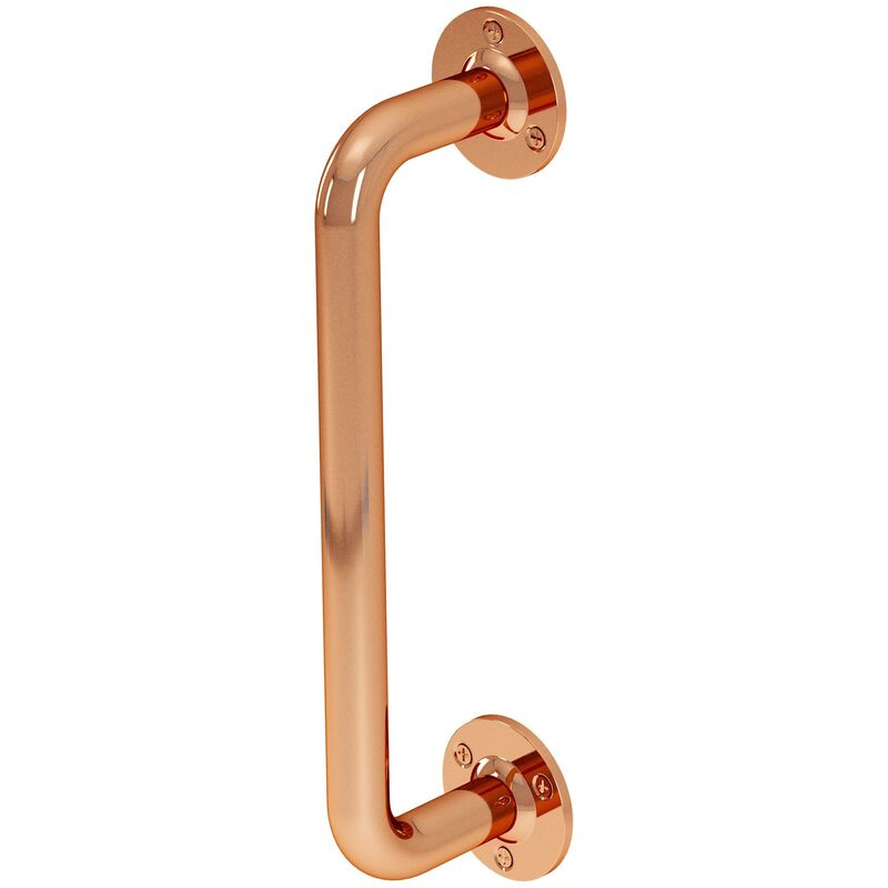 Grab Rail Polished Copper Bathroom Outdoor Support Handle Disability Aid - Copper - Rothley
