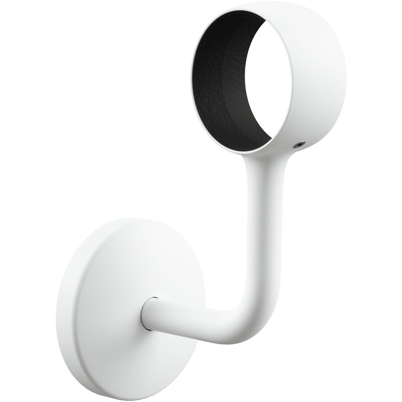 Rothley Matt White Modern Bannister Staircase Handrail Wall Bracket 40mm