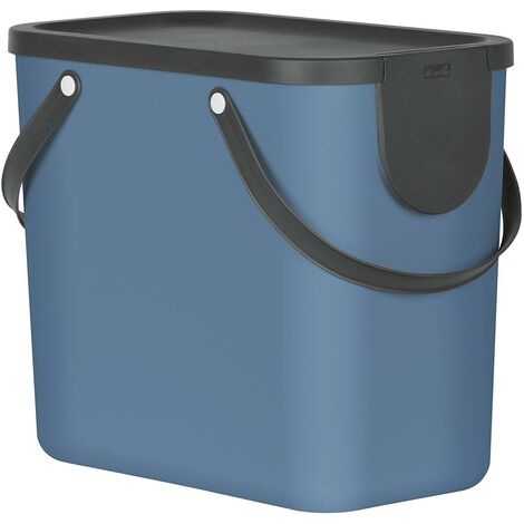 Rotho Abfallbehälter Albula 25l 40x23,5x34cm horizon blue