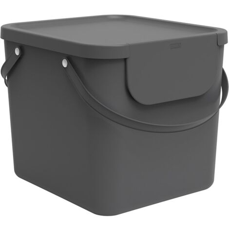 QFPLUS Conteneur de tri sélectif 40L ALBULA gris