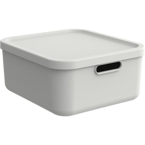 Rotho Aufbewahrungsbox 20 L Albula weiß inkl. Deckel
