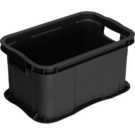 Rotho Aufbewahrungsbox Agilo 59 x 39 cm 55 L schwarz Aufbewahrungsbox