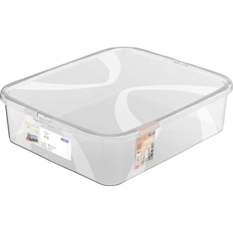 Rotho Aufbewahrungsbox Lona inkl. Deckel 12 L transparent Aufbewahrungsbox