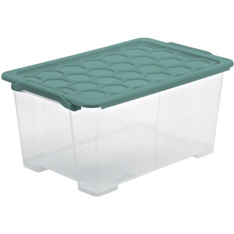 Rotho BOX44 L Evo Safe bac de rangement vert 44 litres
