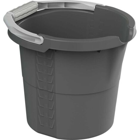 Rotho Eimer Daily mit Skala 10 L anthrazit Haushaltseimer