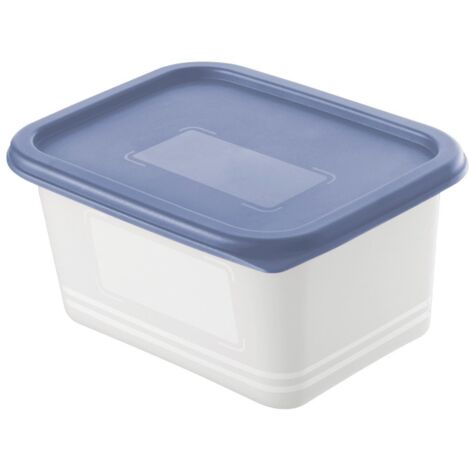 Rotho Gefrierdosen-Set Domino 4 x 0,75 L blau Frischhaltedose Kühlschrankdose Vorratsdose