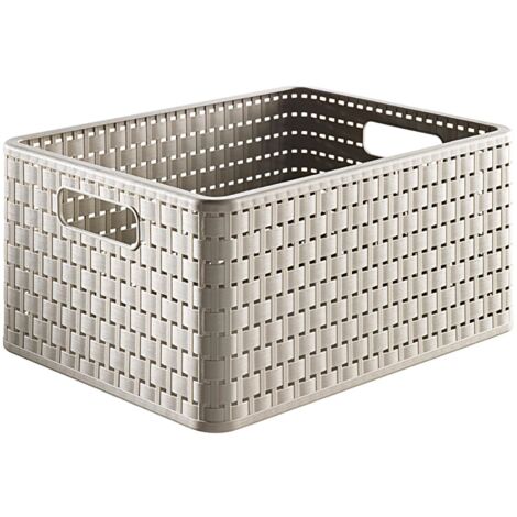 Rotho Korb Country A4 18 l 36,8x27,8x19,1cm cappuccino