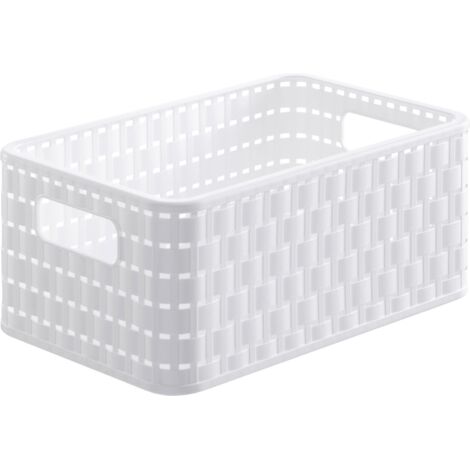 Rotho Korb Country A5, 6 L weiß Boxen, Körbchen & Kisten