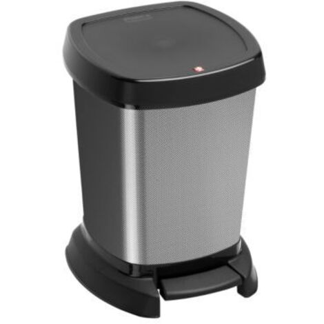 Rotho Kosmetikeimer Paso carbon 6 L Mülleimer & Abfallbeutel