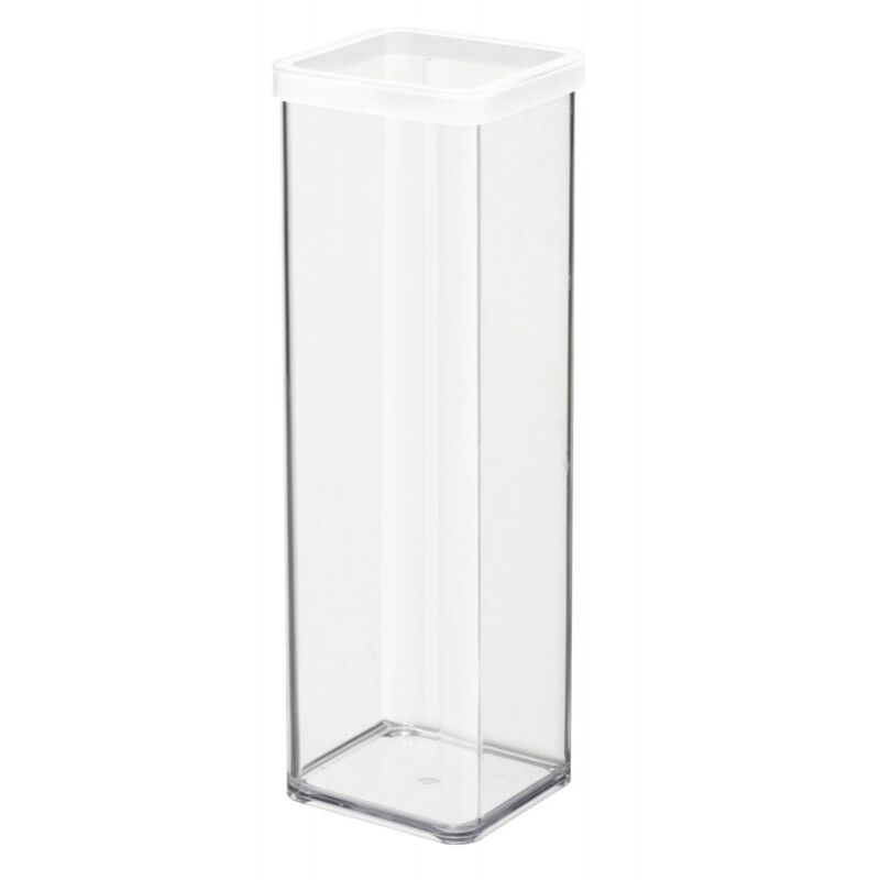 Rotho Kunststoffbox, B 10 X T 10 X H 28, 5 Cm, 2 L, Transparent/weiß Rotho